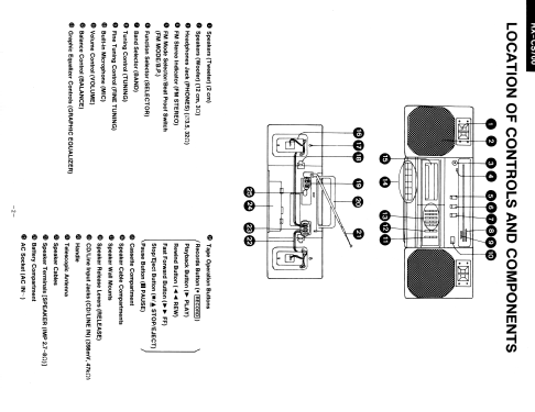 Portable Stereo Component System RX-CS700; Panasonic, (ID = 1782315) Radio