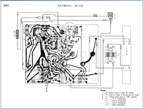 National Panasonic All Transistor R-103; Panasonic, (ID = 1555032) Radio