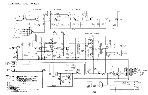 Radio Recorder/Player RQ-431S; Panasonic, (ID = 2960229) Radio