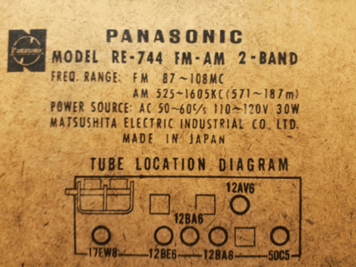 RE-744; Panasonic, (ID = 2334852) Radio