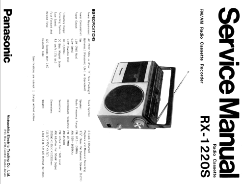 RX1220S; Panasonic, (ID = 1619874) Radio