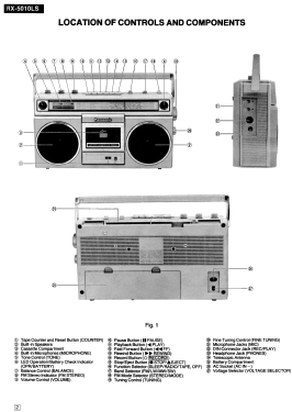 Radio Stereo Cassette Recorder RX-5010LS; Panasonic, (ID = 2731836) Radio