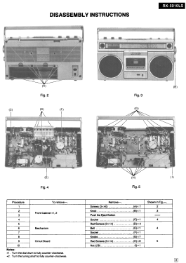 Radio Stereo Cassette Recorder RX-5010LS; Panasonic, (ID = 2731837) Radio