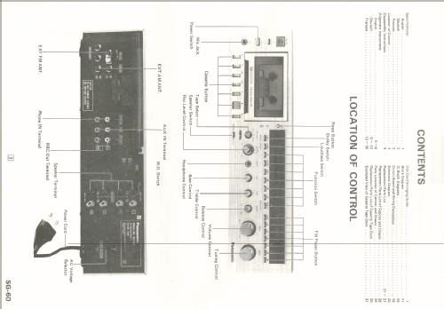 Stereo Music Centre SG-60; Panasonic, (ID = 2510669) Radio