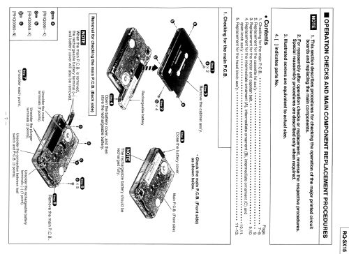 Stereo Cassette Player RQ-SX 15; Panasonic, (ID = 2084416) R-Player