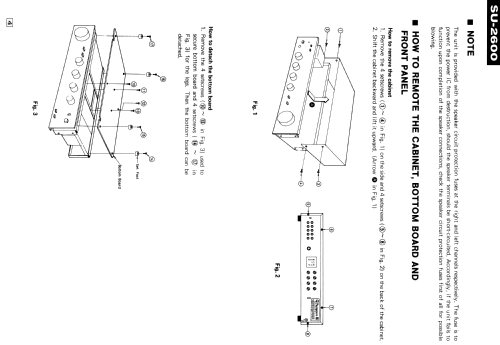 Stereo Integrated Amplifier SU-2600; Panasonic, (ID = 2099745) Ampl/Mixer