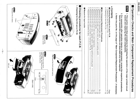 Stereo Radio Cassetten-Recorder CD RX-ED55; Panasonic, (ID = 1973147) Radio