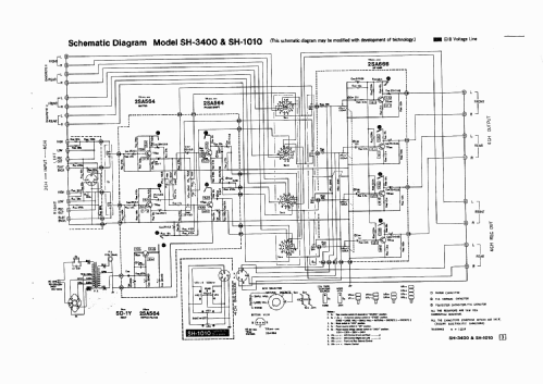 4 Channel Control Center SH-3400; Panasonic, (ID = 1143577) Ampl/Mixer