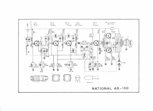 National AB-100; Panasonic, (ID = 639592) Radio