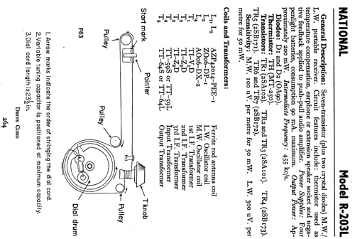 National R-203L; Panasonic, (ID = 809434) Radio