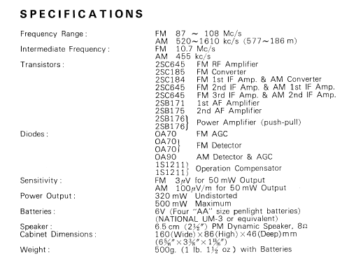 RF-611; Panasonic, (ID = 575061) Radio