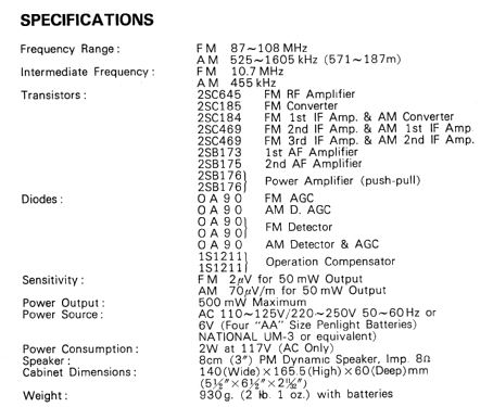 National Panasonic RF-689B; Panasonic, (ID = 738361) Radio