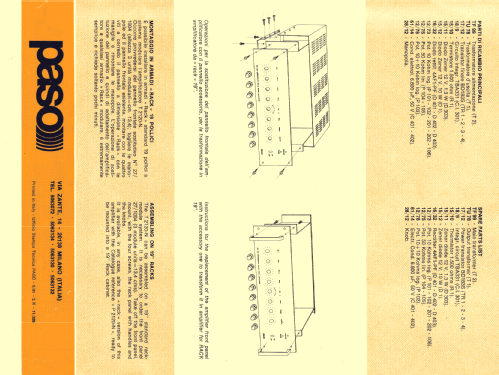 AC-DC Emergency Solid State Amplifier T2120; PASO S.p.A.; Lainate (ID = 2038192) Ampl/Mixer