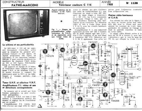 C116; Pathé-Marconi, Les (ID = 292134) Television