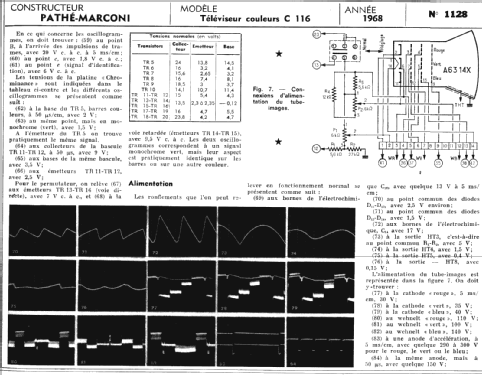 C116; Pathé-Marconi, Les (ID = 292141) Television