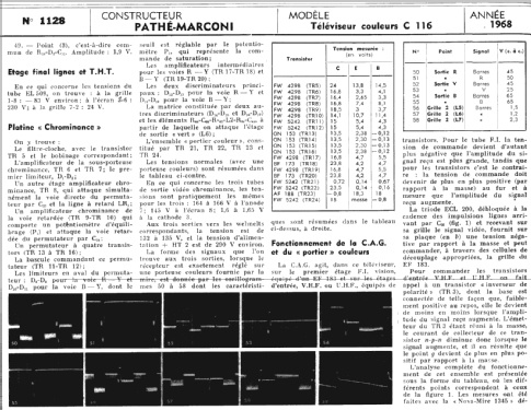 C116; Pathé-Marconi, Les (ID = 292144) Television