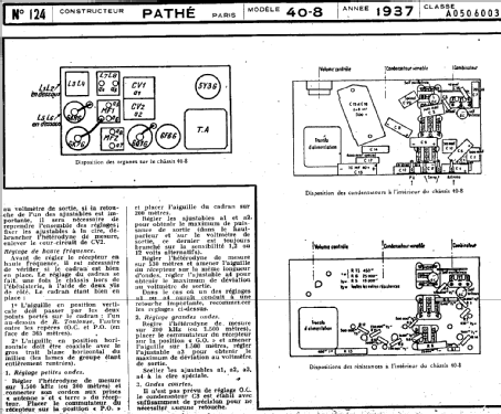 40 Ch= 375 ou 575 ; Pathé Radio, Pathé (ID = 216356) Radio