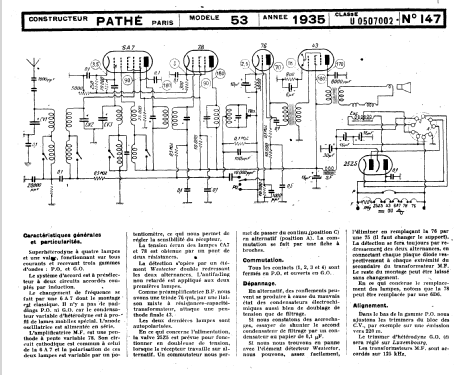 53 Ch= 155; Pathé Radio, Pathé (ID = 88897) Radio