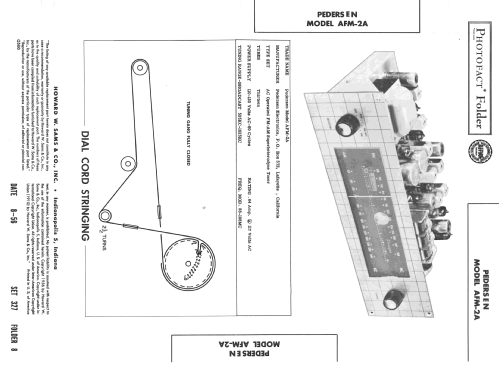 AFM-2A ; Pedersen Electronics (ID = 2363167) Radio