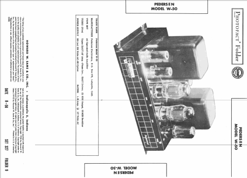 W-50 ; Pedersen Electronics (ID = 2363227) Ampl/Mixer