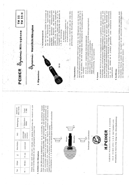 TM33; Peiker Acustic GmbH (ID = 2845087) Microphone/PU