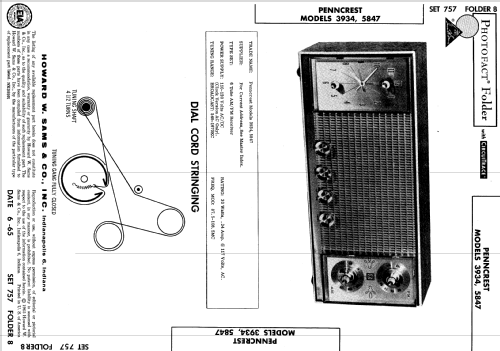 Penncrest 3934; JCPenney, Penney's, (ID = 533236) Radio