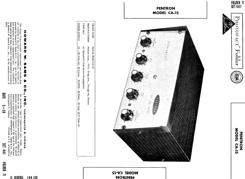 CA-15 ; Pentron Corporation; (ID = 702392) Ampl/Mixer