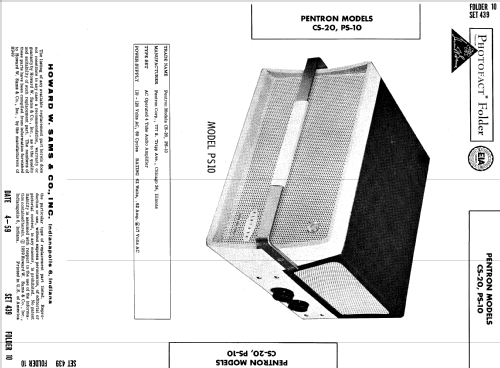 CS-20 ; Pentron Corporation; (ID = 637801) Ampl/Mixer