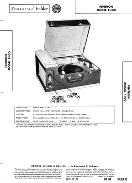 F-100 ; Pentron Corporation; (ID = 3102258) R-Player