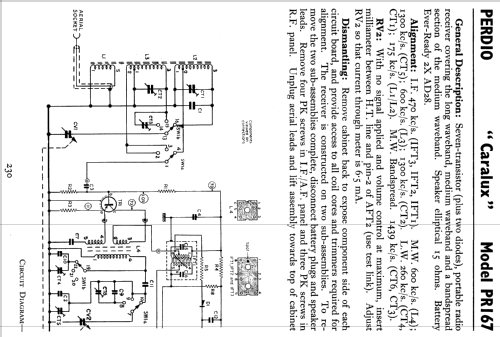 Caralux PR167; Perdio Electronics (ID = 806753) Radio