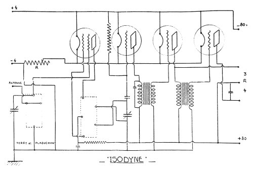 Isodyne 4bis Type 'Salon' 4015; Péricaud, G. et A. P (ID = 2158765) Radio