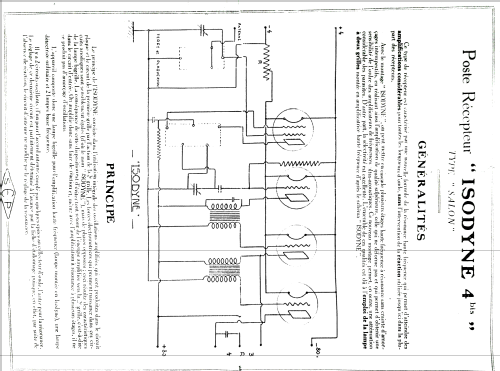 Isodyne 4bis Type 'Salon' 4015; Péricaud, G. et A. P (ID = 2158767) Radio