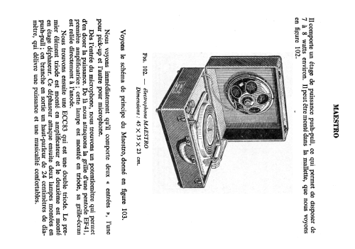 Électrophone Maestro ; Perlor Radio; Paris (ID = 1709354) R-Player