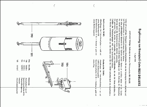 Rex Deluxe ; Perpetuum-Ebner PE; (ID = 347089) Sonido-V