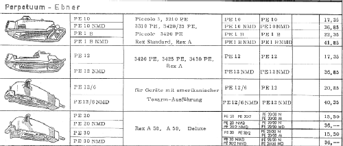 Tonarme und Tonköpfe Kristall- und Magnetsysteme; Perpetuum-Ebner PE; (ID = 354729) Microphone/PU