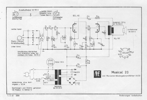 PE Musical 20; Perpetuum-Ebner PE; (ID = 2379920) Enrég.-R