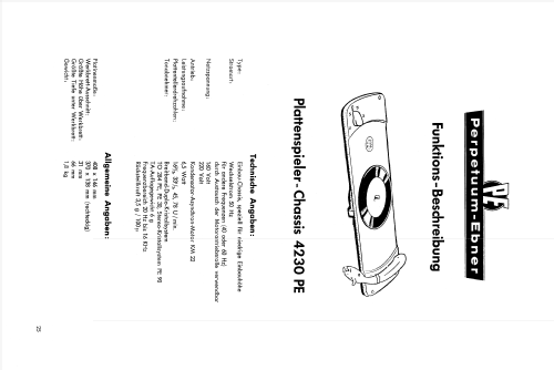 PE-Stereo 4230; Perpetuum-Ebner PE; (ID = 962729) Enrég.-R