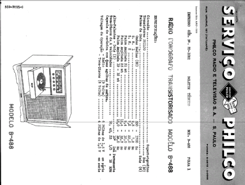 B488; Philco Rádio e (ID = 790021) Radio