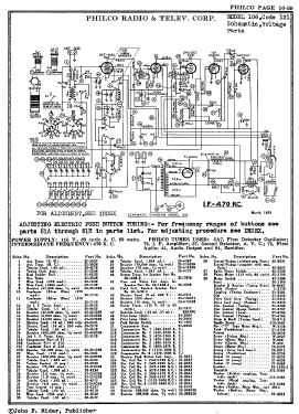 108 Radio-Phonograph; Philco, Philadelphia (ID = 2870275) Radio