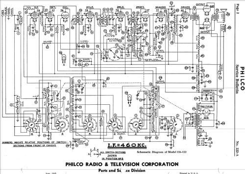 116PX ; Philco, Philadelphia (ID = 529552) Radio