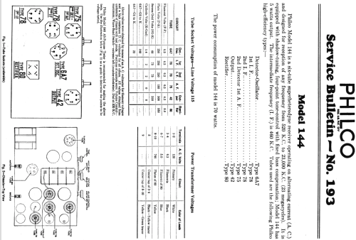 144D ; Philco, Philadelphia (ID = 528916) Radio