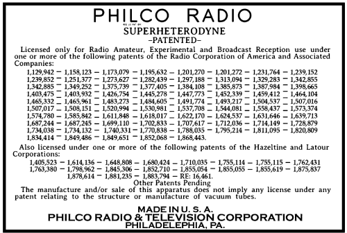 16B 16/16A-121; Philco, Philadelphia (ID = 3085155) Radio