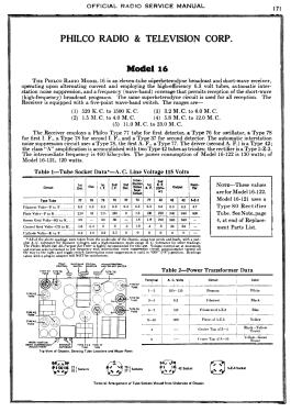 16L ; Philco, Philadelphia (ID = 2897652) Radio