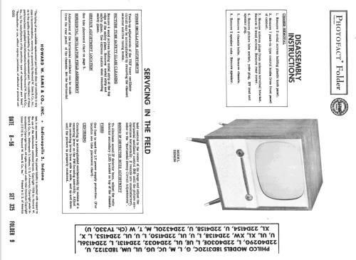 18D3020UG Ch= TV330U; Philco, Philadelphia (ID = 2336007) Television