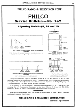 19B ; Philco, Philadelphia (ID = 2897713) Radio