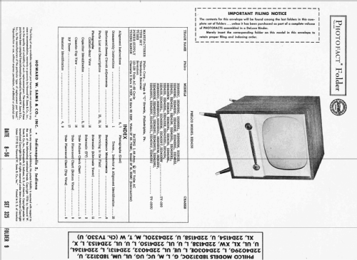 22D4030UL Ch= TV330U; Philco, Philadelphia (ID = 2338339) Television