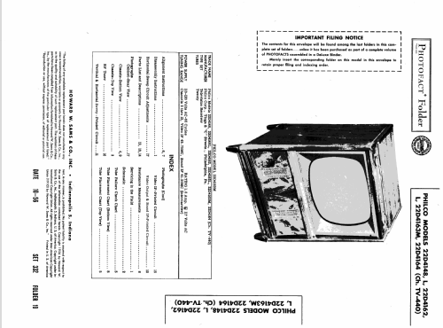 22D4148L Ch= TV- 440; Philco, Philadelphia (ID = 1927621) Television