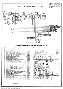 233-AG ; Philco, Philadelphia (ID = 2867126) Radio