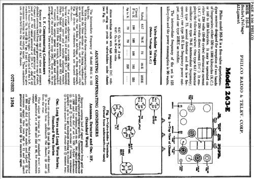 263-E ; Philco, Philadelphia (ID = 147971) Radio