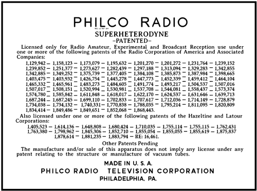 34L ; Philco, Philadelphia (ID = 3030130) Radio